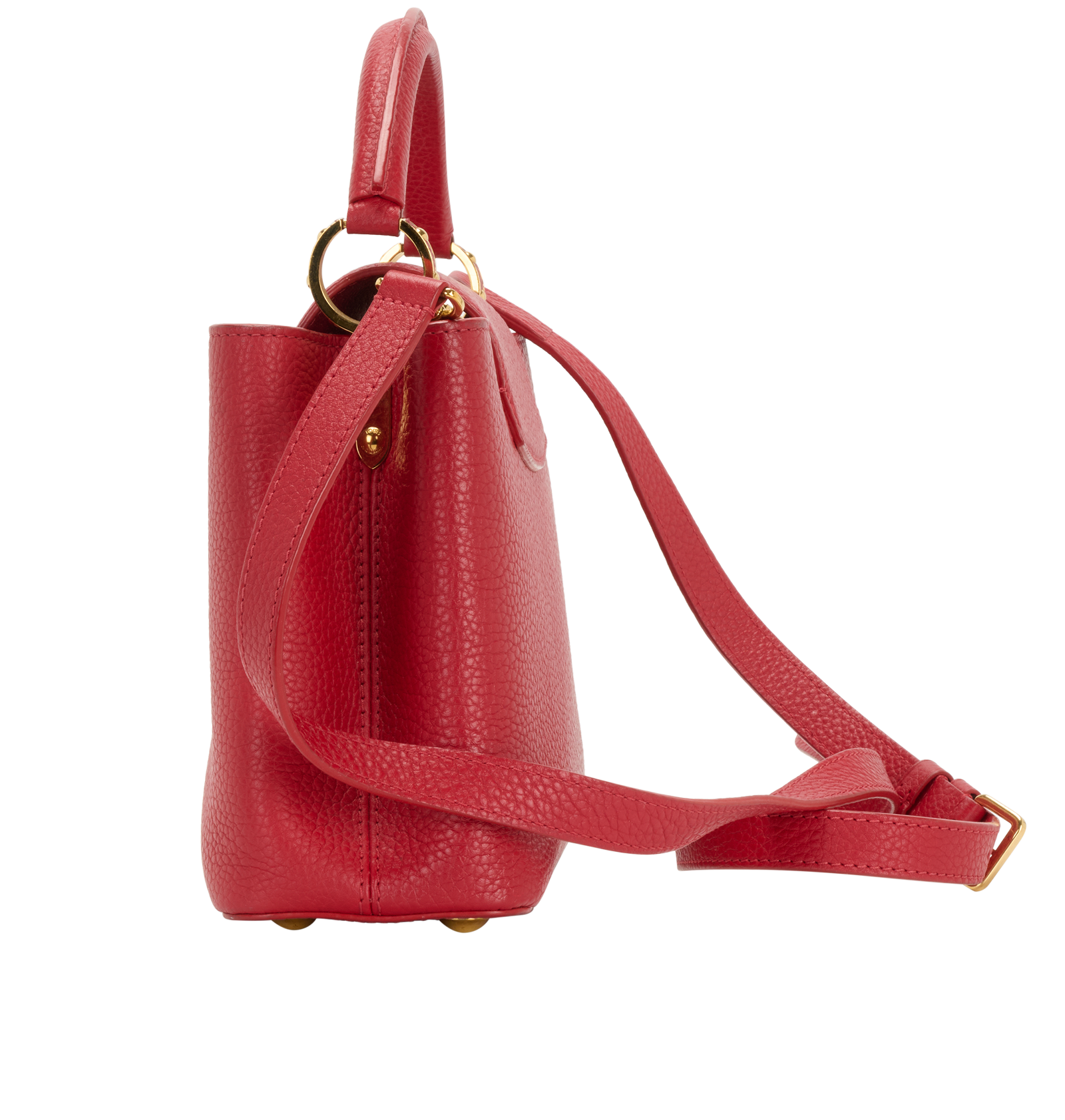 Capucines BB, &pound;1,800, Handbags, Red, Leather, Bottom view